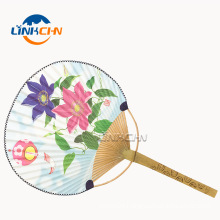 manual paper paddle round hand fan for decoration